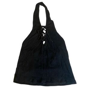 Project Social T NWOT Black Ribbed Halter